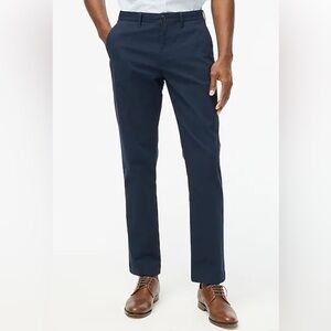 J Crew Factory Straight-fit TruTemp365®‎ navy chino pant size 35x32 NWT BZ231